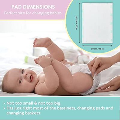 Baby Disposable Changing Pad, 100Pack Soft Waterproof Mat, Portable Diaper  Changing Table & Mat, Leak-Proof Breathable Underpads Mattress Play Pad