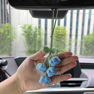 Refintural Car Decoration Car Mirror Hanging Accessories Handmade