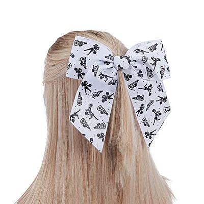 Volleyball Ribbon Bow, Volleyball Black Gold Ponytail, Bulk Team