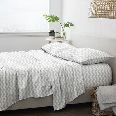Noble Linens 4 Piece Pattern Microfiber Bed Sheets Set, Moss Polka Dot,  Twin 