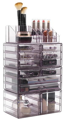 Sorbus Acrylic Cosmetics Makeup and Jewelry Storage Case Display