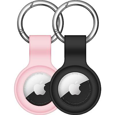 GAGAAL Case Compatible with Apple Airtags, Keychain AirTags Case with  Anti-Lost Key Ring, Protective Silicone Case for Apple AirTag 2021 Finder  for Air Tag Tracker Holder Accessorie (Pink) : : Electronics 