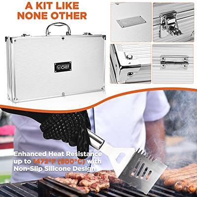 Commercial Chef Barbeque Grill Accessories for Outdoor Grill - Grilling  Accessories - BBQ Grill Set - Grilling Gifts for Men BBQ Smoker Accessories  