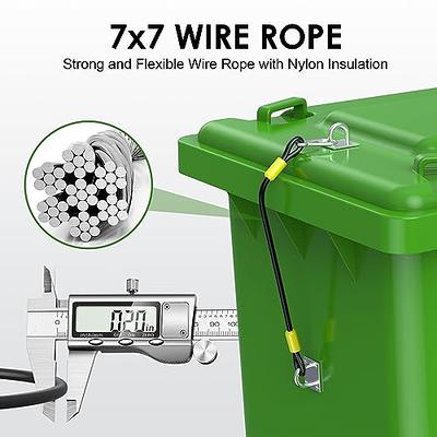 Trash Can Rope Lock For 20-40 Gal Outdoor Garbage Cans, Garbage