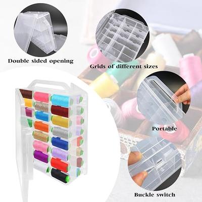 46 Grids Sewing Organizer, Double Sided Thread Box Storage