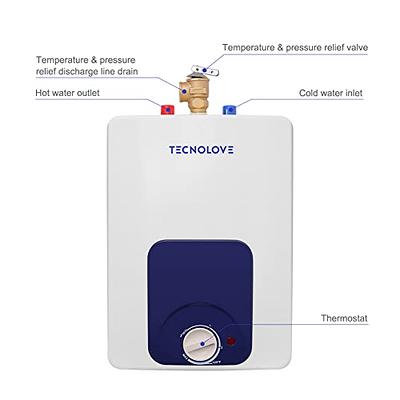 thermomate Mini Tank Electric Water Heater ES400 4 Gallons Point of Use  Water Heater for Instant Hot Water Under Kitchen Sink 120V 1440W - Yahoo  Shopping