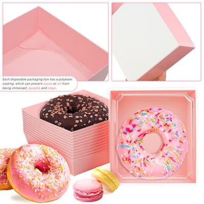 Leafiew 50 Pack Bakery Boxes - Small Dessert Boxes To Go - 5 Inch