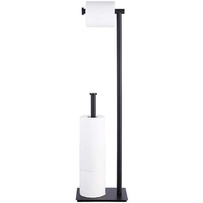 BWE A-91015 Toilet Paper Holder Matte Black Freestanding Single Post Toilet  Paper Holder in the Toilet Paper Holders department at