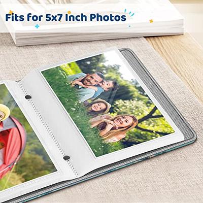 Photo Album 5x7 2 Pack, Small 5x7 Photo Album Linen Cover Hold 72