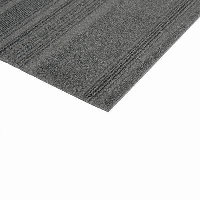 Shuffle Espresso Carpet Tiles - 24 x 24 Indoor/Outdoor, Peel and