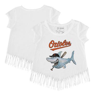 Baltimore Orioles Tiny Turnip Youth Baseball Flag Raglan 3/4