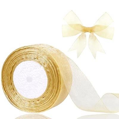 Crinkle Silk Ribbon 1.5 inch Wide 100% Silk Chiffon Ribbon Rustic