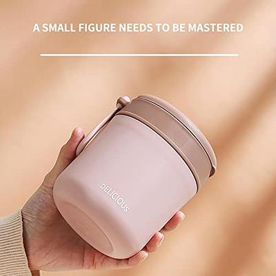  Nomeca Food Thermos Stainless Steel Vacuum Insulated Kids Food  Jar with Folding Spoon, 16Oz Soup Thermos Keep Food Warm/Cold, Wide Mouth &  Leakproof Hot Bento Lunch Container for Kid Adult Girl