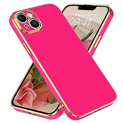 Teageo Compatible with iPhone 13 Mini Case for Girl Women Cute Love-Heart  Luxury Plating Soft Back Cover Raised Camera Protection Bumper Silicone Shockproof  Phone Case for iPhone 13 Mini, Dark Purple 