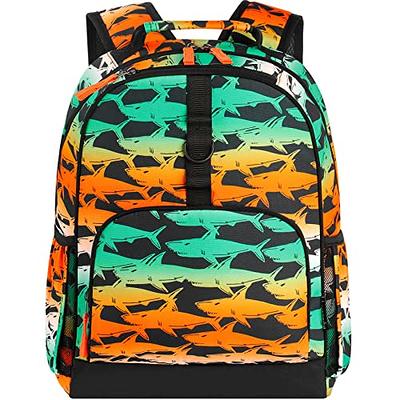 Choco Mocha Shark Backpack for Boys Preschool Backpack for Boys