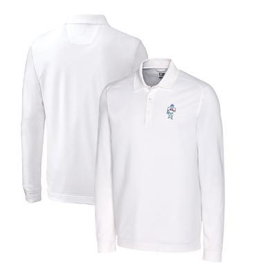 Louisville Cardinals Cutter & Buck Advantage Tri-Blend Pique Long Sleeve  Polo - Steel