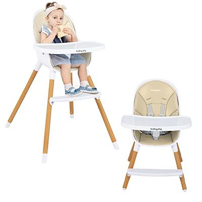 INFANS 4 in 1 High Chair–Booster Seat, Convertible Highchair w/Adjusta