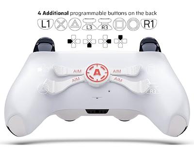  AimControllers Custom PRO Controller compatible with PS5  Console & PC, Custommade Wireless Gaming Controller with 4 Back Remappable  Paddles