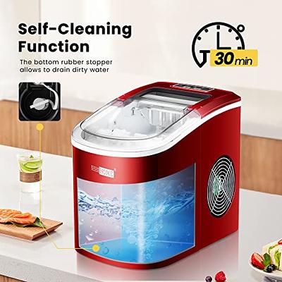 Ice Makers Countertop, Self-Cleaning Function, Portable Electric