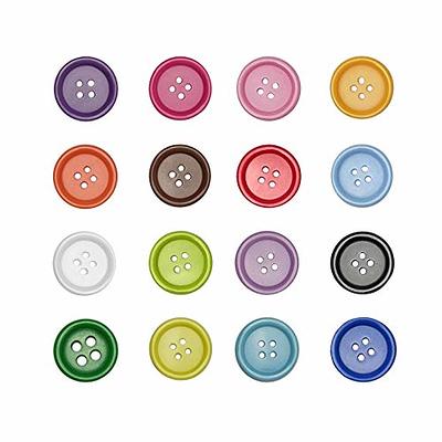 OELFFOW Round Sewing Buttons, Buttons for Sewing (10mm) 10 Color Resin  Buttons for Sewing Children Sweater, Shirt, DIY Craft, Buttons for Crafts