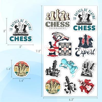 50 Pack Pcs Chess Stickers for Water Bottles Waterproof Vinyl Laptop  Scrapbooking Luggage Funny Sports Sticker Packs Set Bulk Teens Adults  Students Boys Aesthetic Small Decals - Yahoo Shopping