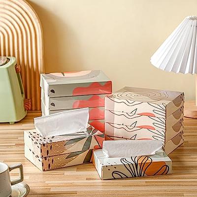 9 Pcs Square Tissues Cube Box Travel Tissue Box with 50 Counts