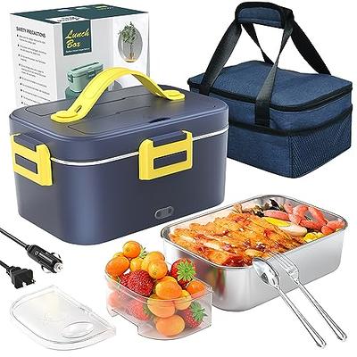 Visland Portable Lunch Box Stainless Steel Food Container Thermal Cup Bento  Box With Spoon 