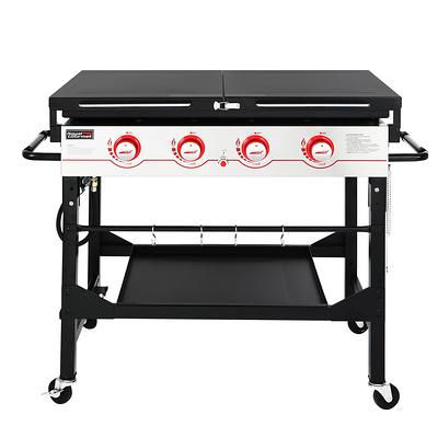 Royal Gourmet PD1301R 24-Inch 3-Burner Portable Table Top GAS Grill Griddle, Red