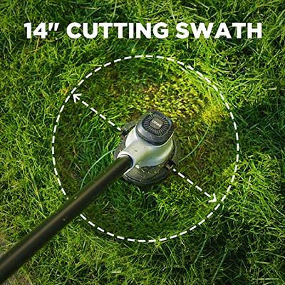 Litheli 2x20V 14 Brushless Cordless String Trimmer, Battery Powered Weed  Eater, U20 Series Grass Trimmer with 2.5Ah Battery, Dual Line Bump Feed for  Lawn Trimming, Lawn Care - Yahoo Shopping