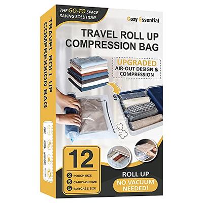 Compression Bags - Travel Accessories - 10 Pack Space Saver Bags - No  Vacuum or Pump Needed - Vacuum Storage Bags for Travel Essentials - Home