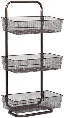 Nex 3 Tier Over The Door Basket Organizer With 3 Tier Mesh Basket Hanging  Storage Unit : Target