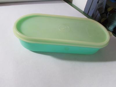 Vintage Tupperware Cereal Keeper Clear Storage Container 469, Lid