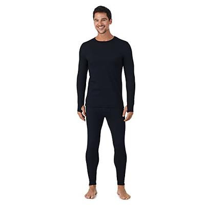 Cuddl Duds Thermal Underwear Long Johns for Men Fleece Lined Cold Weather  Base Layer Top and Leggings Bottom Winter Set - Black, Medium - Yahoo  Shopping