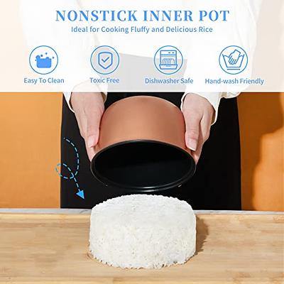 MAGNIFIQUE Rice Cooker with Non-Stick Easy to Clean Inner Pot, Up