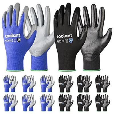 Blue X Large Working Gloves with PU Coating - 3 Pairs of Safety Work Gloves  - Good for Construction, Roofing, Landscaping, Warehouse, Carpenter,  Electric Work - Yahoo Shopping