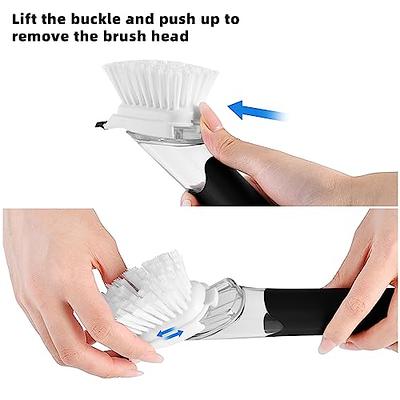 2 Pack Kitchen Dish Brush Bamboo Handle Dish Scrubber Built-in Scraper,  Scrub Brush for Pans, Pots, Kitchen Sink Cleaning, Dishwashing and Cleaning  Brushes are Perfect Cleaning Tools, White - Yahoo Shopping