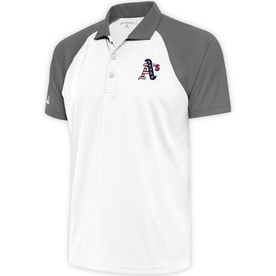 Men's Chicago Bears Antigua Black/Steel Nova Polo