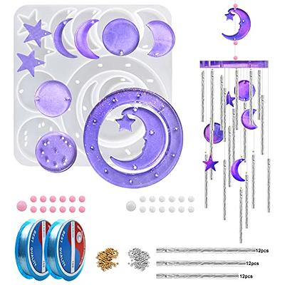 KuuGuu Resin Circle Molds 12 Cavity Deep Round Epoxy Resin Molds