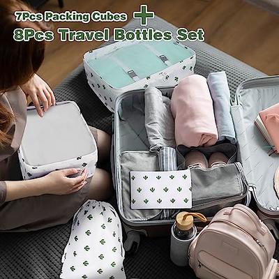 7pcs Travel Storage Bags Portable Essential Suitcases Packing Bag Case For  Clothes Shoes Makeup Luggage Organizer