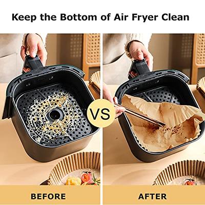 Air Fryer Disposable Paper Liners Square Non-Stick Parchment Paper Air Fryer  Accessories Oil Proof Water