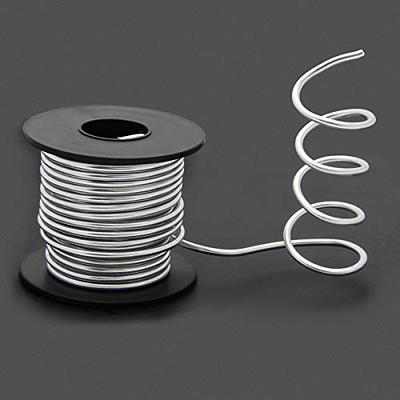 Aluminum Wire, Anezus 9 Gauge 12 Gauge 18 Gauge Bendable Metal Wire  Armature Aluminum Craft Wire for Wreath Making Beading Floral (Silver, 3 mm