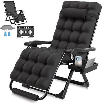 ZENPETIO Oversized Zero Gravity Chairs 29In XL Support 500LBS, Heavy Duty  Adjustable Zero Gravity Lawn Chair with Removable Cushion, Ergonomic Design  for Lie Down & Sit & Sleep, Lounge Chair - Yahoo