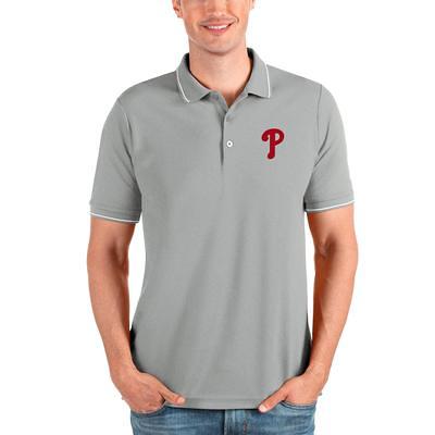 Men's Antigua White Pittsburgh Pirates Affluent Polo