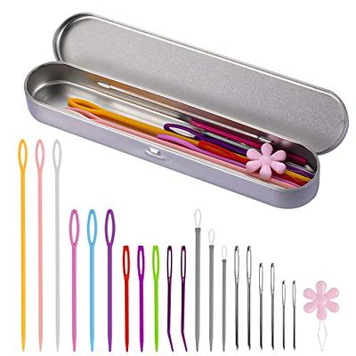 keepsweat Needle Threaders for Hand Sewing,25 Pcs Needle Threaders Kit,Include Fish Type Easy Threader/Gourd Shaped Sewing Needle Threader/Thumb