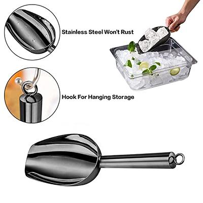 MaudCara® Metal Ice Scoop for Freezer,3 OZ Small Ice Scooper Kitchen  Utensils,Multipurpose for Cookie Scoop,Popcorn Scoop,Flour Scoop,Dog Food  Scoop（Black) - Yahoo Shopping