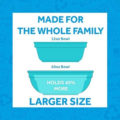 YBM HOME 8-Inch Plastic Serve Mixing Bowl for Everyday Meals -  Ideal for Cereal, Snacks, Popcorn, Salad, and Fruits, Microwave Safe, Pink:  Serving Bowls