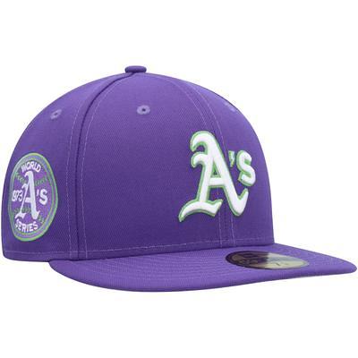 Men's New Era Purple Houston Astros Lime Side Patch 59FIFTY Fitted Hat