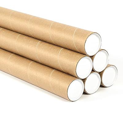 Stockroom Plus 12-Pack Mailing Tubes with Caps, 2x12-Inch Kraft Paper Poster  Tube for Shipping, Packing, Bulk Round Packaging, Cardboard Mailers, Art  Prints, Maps, Blueprint (Brown) - Yahoo Shopping