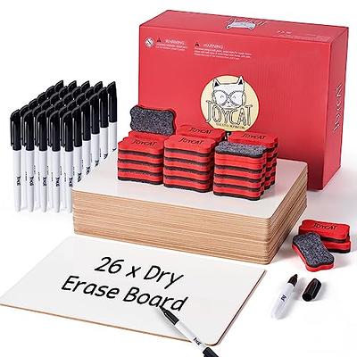 JoyCat Small Dry Erase Lap Boards for Students, 26 Pack 9X12