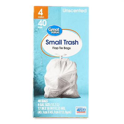 Great Value Extra Large Outdoor Twist Tie Trash Bags, 55 Gallon